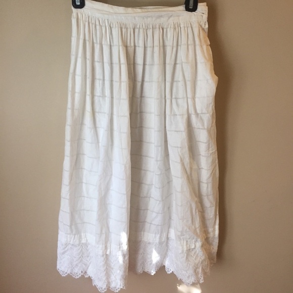 Bis Bis Vintage Cotton Midi Skirt Sz S - Picture 2 of 6